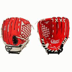  GPP1150Y1RD Red 11.5 Youth Baseball Glove (Right Hand Throw) : Mizuno Prospect Series. Paten